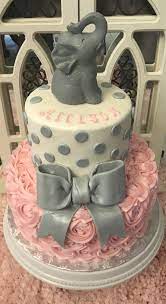 Cakes are the centerpiece at parties for special occasions like birthdays, anniversaries, or weddings. Pink And Gray Baby Shower Cake Cake Shower Cakes Baby Shower Cakes