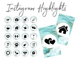 Birthday Instagram Highlight Cover Marble Instagram Story Highlight Icon Cover Turquoise Blue Green Gold And White Marble Story Highlights Instagram Highlight Icons Highlights
