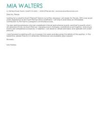 Event Planner Cover Letter Template Cover Letter Templates Examples