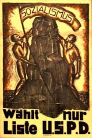 Warum wurde auf einigen plakaten der linken zur bundestagswahl 2005 dazu aufgerufen, stoiber zu wählen? Uspd Unabhangige Sozialdemokratische Partei Deutschlands Die Parteien Politik Weimarer Republik Zeitklicks