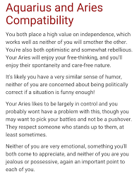 Aquarius And Aries Compatability Aquarius Truths Aries And Aquarius Aquarius Quotes