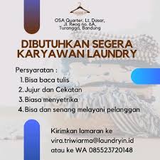Mau jadi cleaner saja musti ada ijasah smk. Lowongan Kerja Laundry Bandung 2020 Lulusan Sd Smp 2021