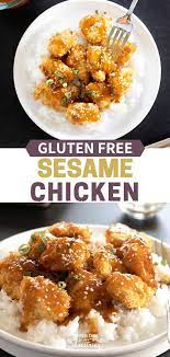 Gluten Free Sesame Chicken Easy Dinner Idea For Tonight Free Chicken Recipes Gluten Free Chicken Recipes Gluten Free Recipes Easy
