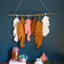 Your order will ship today Macrame Feather Wall Decor Diy Tutorial Lia Griffith