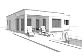 Elk Bungalow 125 Im Bauhausstil Elk Fertighaus Hausbaudirekt Haus Bungalow Bauhausstil Haus Stile