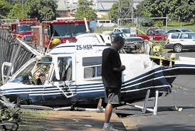 Two people died in a helicopter crash in durban on monday morning. Chopper Crashes On Way To Wedding