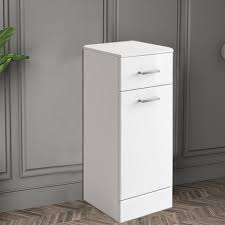 Laundry chores made easier with our laundry baskets. 300mm Gloss White Bathroom Laundry Basket Cupboard Drawer Storage Furniture Unit