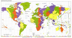 64 Exact Map Of World Clock