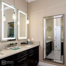 Pin On Led Backlit Rectangular Vanity Mirrors