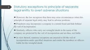 However the rigorous application of the separate legal entity rule does hold its disadvantages. Separate Legal Entity Companies Act Ppt Download