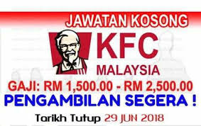 Maklumat jawatan kosong terkini kami , tim kerjaya2u sangat. Jawatan Kosong Kfc Kerja Kosong Perak Darul Ridzuan Facebook