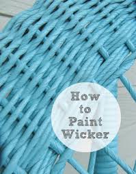 Metal and wood are the most frequently painted furniture pieces, but you can also paint wicker and plastic pieces as well. Painting Wicker The Wicker House