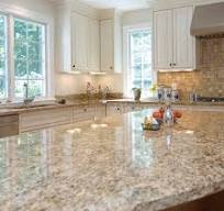 Starstone Natural Stone China Viscont White Granite for Kitchen Countertop  Island Top Project