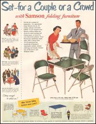Samson Folding Furniture Ladies Home Journal 11 01 1950 P 17 Folding Furniture Table Cards Retro Advertising