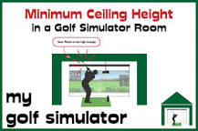 Image result for how high ceiling for golf swing