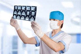Medical Doctor Looking At Ct Mesothelioma Types Of Cancers Sinusitis