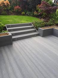 More images for grey decking images » Saige Deep Grain Embossed Decking In Grey Compositedecking Outdoor Gardens Design Patio Garden Design Deck Garden