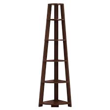 Carefully crafted from an exceptionally sturdy engineered wood it will withstand the weight of books and retain its original quality. Monarch Specialties Monarch Bookcase Corner Accent Etagere 5 Shelve Cherry 72 In H Rona