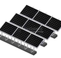 Custom Flat Roof Ballasted Mounting System,Flat Roof ...