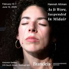 hannahaltman 's exhibition As It Were, Suspended in Midair will be