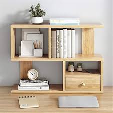 A wide variety of desk shelf organizer options are available to you Nowbe Wood Desktop Storage Organizer Display Shelf Rack Desktop Shelves Wood Desk Bookshelf Organiser With Dra Furniture For Small Spaces Desktop Shelf Shelves