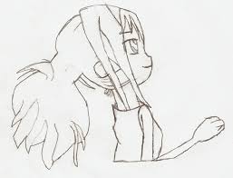 The curves on the upper and lower lash lines should be slight so the eye doesn't look too round. Anime Girl Half Body Drawing By Swordoftherose On Deviantart