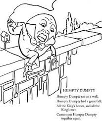Nursery Rhymes With Humpty Dumpty Fall Coloring Pictures Humpty Dumpty Fall Coloring Sheets