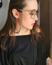 Corrente para óculos preta 'Pisces'