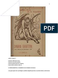 E devo dizer que não é o verdadeiro escrito por quem dizem que foi. O Livro Original De Sao Cipriano Mitologia Grega Livro Do Exodo