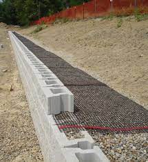 Geogrid For Block Retaining Wall Landscaping Retaining Walls Backyard Retaining Walls Garden Retaining Wall