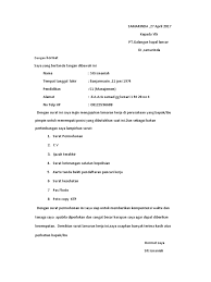 Format dari contoh surat lamaran kerja sangat mempengaruhi diterima tidaknya kita ketika sedang melamar di perusahaan. Contoh Surat Lamaran Kerja Galangan Kapal Contoh Lif Co Id