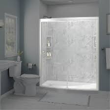 The original frameless shower doors® introduces installationeasy®. American Standard Ovation 48 In X 72 In Semi Frameless Sliding Shower Door In Satin Nickel And Clear Glass Am00548 400 295 The Home Depot