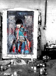 Geisha Girl Reinterpreted Through Modern Art Art Street Art Modern Art