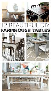 Want to build an easy diy farmhouse table for your rustic home decor the right way? 12 Beautifully Rustic Diy Farmhouse Tables Little House Of Four Creating A Beautiful Home One Thrifty Project At A Time 12 Beautifully Rustic Diy Farmhouse Tables
