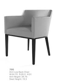 Bright Chair Company Eno Arm Low Back Furniture Chair Low Back Dining Chairs Furniture