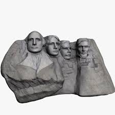 Mount Rushmore 3d Model Landmarks Max C4d Obj 3ds Fbx Lwo Stl Mount Rushmore 3d Model Landmarks
