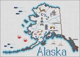 Page de catégorie d'un projet (nl); Alaska Map By Sue Hillis Designs