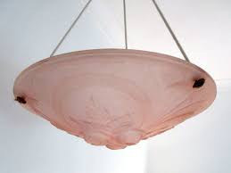 Vintage Lampshade French Plafonnier Ceiling Lightshade Etsy Glass Light Shades Pink Glass French Lamp Shades