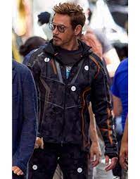 Pepper questions the need to have this back on his chest; Avengers Infinity War Tony Stark Jacket Danezon