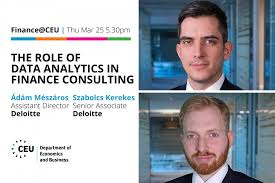 A consultant is an employee whose main duty is giving professional advice to people regarding a specific field of interest or industry. Finance Ceu The Role Of Data Analytics In Finance Consulting Events