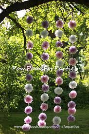 Seidenpapier Pompom Girlande Hochzeit Dekoration Girlande Hochzeit Hochzeitsgirlande Hochzeitsdekoration