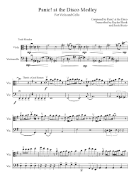 Panic At The Disco The Ballad Of Mona Lisa Chords Panic At The Disco Medley Viola Sheet Music Sheet Music Viola Music