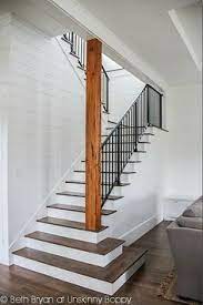 This stair design requires more floor space than a straight run of stairs, but it's a good choice when a straight run would be too steep. 33 Best Open Basement Stairs Ideas Basement Stairs Open Basement Stairs Open Basement