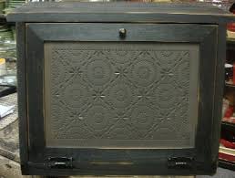 Therefore, you have to drill drainage holes through the this woodworking project was about wood planter box plans free. Punched Tin Wood Bread Box The Peddler