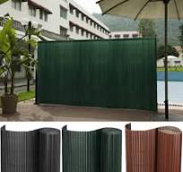 PVC Fencing Privacy Fence Bamboo Slat Panel Roll Fixing Kits/Cover Strips  Garden | eBay