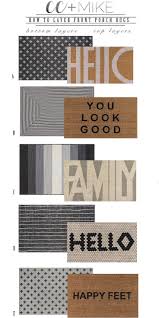 Black And White Striped Doormat Easy Spring Front Porch Makeover Ideas Cc Mike In 2020 Porch Makeover Front Porch Makeover Front Door Rugs