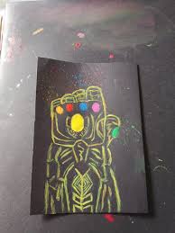 Infinity Gauntlet Doodle Art Art Painting