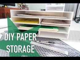 Use decorative file folders, folios, and storage boxes to store your papers, files, and magazines and more. 3 Level Cardboard Desk Drawer Organizer With Sliding Trays Recycle Diy Youtube Paper Storage Desk Organization Diy Scrapbook Paper Storage