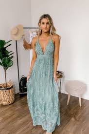Live Your Own Real Life Fairytale This Embroidered Lace Maxi Dress Features A Deep V Neckline And Has A Strap Lace Maxi Dress Lace Maxi Boho Boutique Clothing