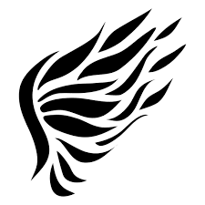 Abstract Feather Wing Silhouette Png Image Download As Svg Vector Eps Or Psd Get Abstract Feather Wing Silhouette Tran Silhouette Png Feather Wings Abstract